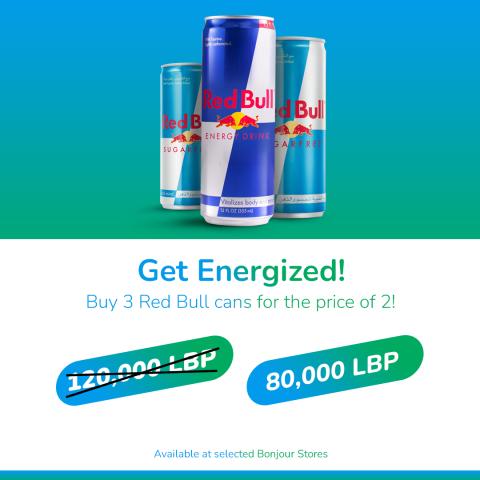 Red Bull Bonjour offer