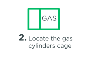Locate the Gas Cylinders Gate